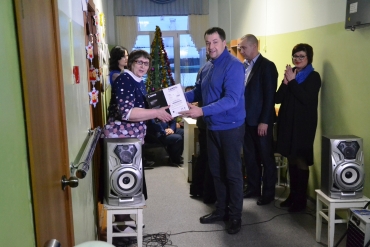 Поздравление пенсионеров и инвалидов с Новым годом