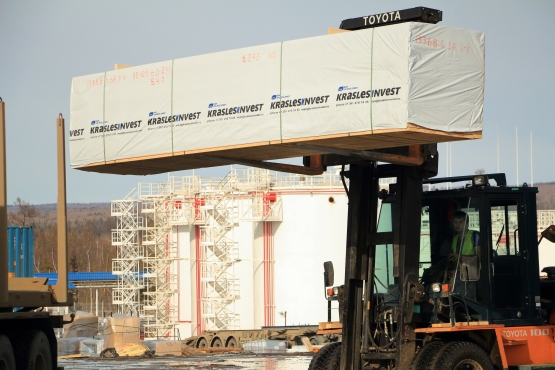 Краслесинвест расширяет рынки сбыта своей продукции.